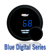 Blue Digital LED Gauge Series